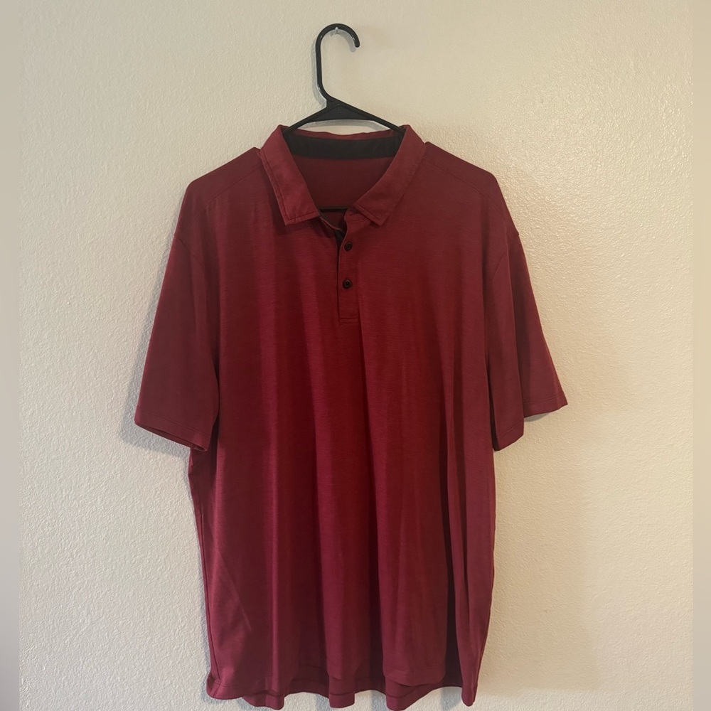Lululemon Men's Evolution Polo Metal Vent Tech Shirt Golf Tee